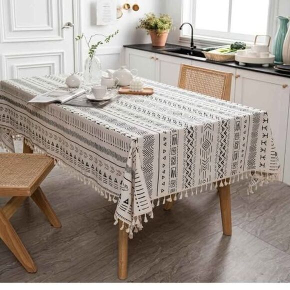 Waterproof Rectangle Tablecloth, 55" × 70" - Picture 1 of 7